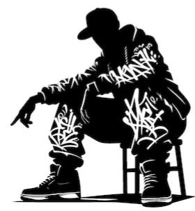 Street art stickers and graffiti tags from Marseille, France - M.A.D t-shirt inspiration