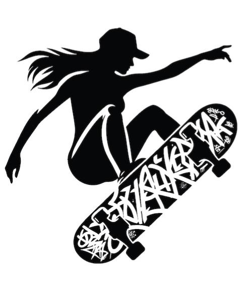 Colorful graffiti mural on a metal shutter featuring a skater and urban tags - streetwear design inspiration